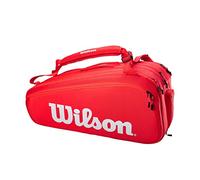 Housse de raquettes Wilson Super Tour 15 Pack Red rouge