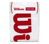Wilson Mixte Wrz540100 Serviette de sport, Blanc/Rouge, NS EU
