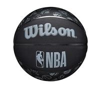 WILSON NBA All Team, Ballon de Basket, Conçu avec Un Revêtement Durable et des Coutures de Précision, pour Une Sensation Améliorée et Une Adhérence Sûre, Couleur: Noir, Taille: 7