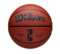 WILSON NBA Authentic City, Ballon de Basket, City of Chicago, avec Technologie Ever Bounce, Couche de Contrôle du Gonflage et Surface Pure Feel, Meilleure Adhérence, Couleur: Marron, Taille: 7