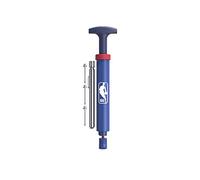 Wilson Kit de pompe pour ballon NBA DRV – manomètre, 3 aiguilles – plastique bleu taille unique