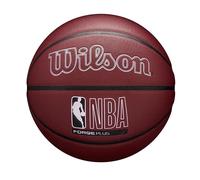 Wilson NBA Forge Plus Ballon de Basketball intérieur/extérieur - Bordeaux - Taille 7 - 74,9 cm