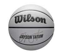 WILSON NBA Player Icon, Ballon de Basket UV, Design Tatum, Protection UV et Texture Pure Feel, Adhérence et Un Rebond Fiable, Couleur: Gris, Taille: 7