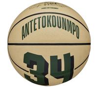 Wilson NBA Player Icon Giannis Antetokounmpo Mini Ball WZ4007501XB, Unisexe, Beige, ballons de basket 3