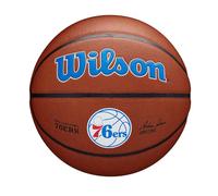 WILSON NBA Team Alliance, Ballon de Basket, Surface Pure Feel et Technologie Dual Depth, Stabilité à l'Air améliorée, Couleur: Marron, Taille: 7