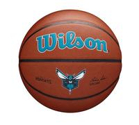 WILSON NBA Team Alliance, Ballon de Basket, Surface Pure Feel et Technologie Dual Depth, Stabilité à l'Air améliorée, Couleur: Marron, Taille: 7