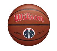 WILSON NBA Team Alliance, Ballon de Basket, Surface Pure Feel et Technologie Dual Depth, Stabilité à l'Air améliorée, Couleur: Marron, Taille: 7