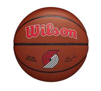 WILSON NBA Team Alliance, Ballon de Basket, Surface Pure Feel et Technologie Dual Depth, Stabilité à l'Air améliorée, Couleur: Marron, Taille: 7