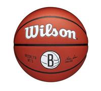 WILSON NBA Team Alliance, Ballon de Basket, Surface Pure Feel et Technologie Dual Depth, Stabilité à l'Air améliorée, Couleur: Marron, Taille: 7
