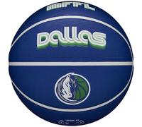Wilson NBA Team City Collector Dallas Mavericks WZ4016407ID Ballon de Basketball Unisexe Bleu 7 EU