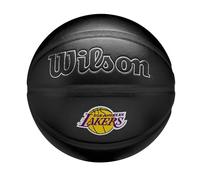 WILSON NBA Team Premiere, Ballon de Basket, Design Dynamique en Profondeur et Fausse Peau de Serpent Texturée, Écusson d'Equipe Brodé, Équipe: Los Angeles Lakers, Couleur: Noir, Taille: 7
