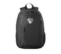 Wilson NBA Team Sac à Dos de Basket Logo, Argent, Polyester | Sac à dos en polyester résistant au logo officiel, avec rangement pour un ballon et un portage confortable