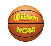 Wilson NCAA Evo NXT Ballon de Basketball Officiel d'intérieur Jaune/Orange Taille 15,2 à 72,4 cm