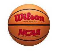Wilson NCAA Evo NXT Ballon de Basketball Officiel en intérieur - Rouge écarlate/Orange, Taille 17,8 à 74,9 cm