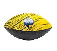 WILSON NFL Germany Games Tailgate Ballon de Football Américain, Design avec Coutures Robustes, Conçu pour Une Adhérence et Une Endurance Supérieure, Couleur: Noir/Rouge/Jaune, Taille Junior