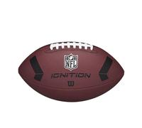 WILSON NFL Ignition Ballon de Football Américain, en Cuir Composite pour Jeu par Tous Temps, Marron, Taille Junior