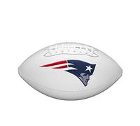 Wilson NFL Live Team Autographe Football Nouvelle-Angleterre Hommes, Marron/Blanc, Official