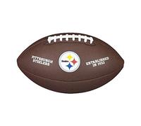 Wilson NFL Team Logo-Steelers Ballon de Football américain Unisex-Adult, Brown, One Size