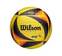 Wilson OPTX AVP Game Ball Ballon de Volleyball Unisex-Adult, Yellow/Black/Orange, Official