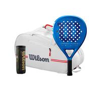 Wilson Pack de 3 Carbon Force C plus sac de raquettes, + tube de balles nosize