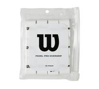 Wilson Padel Pro Overgrip, Pack de 12, Blanc
