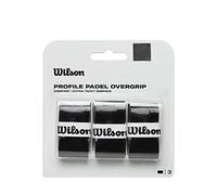 Wilson Profile OVERGRIP Grip de Padel Unisex-Adult, Black, 3 Pack