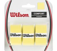 Wilson Bande de maintien Overgrip Pro WRZ4014YE Unisexe Jaune 3 pièces Taille unique