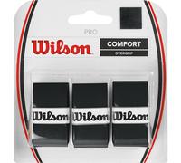 Wilson Bande de maintien Pro Overgrip WRZ4014BK – Noir, 3 pièces, Unisexe