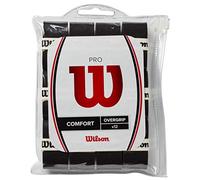 Wilson Pro Overgrip Comfort Lot de 12 surgrips de Tennis Noir