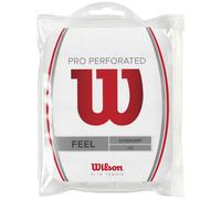 Wilson Pro Perforated Tennis Overgrip 12 Units Rouge,Blanc
