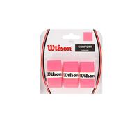 Wilson Pro Overgrip WRZ4017WH Unisex Grip Tape, White, Pack of 3 Pink Pack of 3