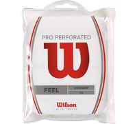 Wilson Pro Perforated Tennis Overgrip 12 Units Rouge,Blanc