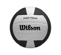 Wilson Pro Tour Ballon de Volleyball d'intérieur Noir/Blanc Taille Officielle