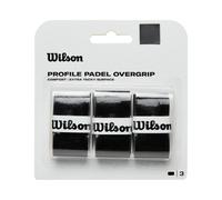 Wilson Profile OVERGRIP Grip de Padel Unisex-Adult, Black, 3 Pack