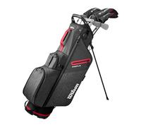 Wilson Profile Set de Clubs de Golf Complet, Construction en Graphite pour des Swings Rapides, pour Gaucher, Couleur : Rouge/Noir/Argent, Taille : Standard