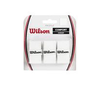 WILSON Protège-manche Profile, Lot de 3 unités, Blanc, WRZ4025WH