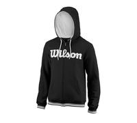 Wilson Racket Sport Team Veste à capuche Homme Noir/Blanc FR : L (Taille Fabricant : L)