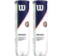 Wilson Balles de tennis Roland Garros All Court 2 tubes de 4 balles