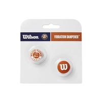 Wilson Roland-Garros Amortisseur de Balles de Tennis, Lot de 2, Installation Facile, Prise en Main Agréable, Amortit les Chocs, Inspiré du Tournoi de Roland-Garros