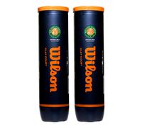 Wilson Balles de tennis Roland Garros Officiel Terre battue – 2 tubes de 4 balles