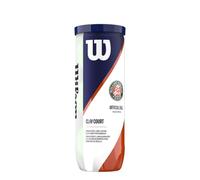 WILSON Roland Garros Tennis Balls Unisex-Adult, Jaune, 1 canette x 3 balles