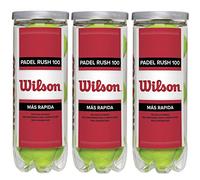 WILSON Padel Rush 100 3BALL Adulte Unisexe, Yellow, Taille Unique