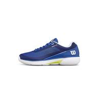 Wilson Rush Lite 5 Clay Chaussures de tennis pour homme, Deja Vu Bleu/Blanc/Jaune Sécurité, 11.5