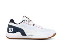 Chaussures Homme Wilson Rush Pro 5 White/Navy/Gum - TERRE BATTUE