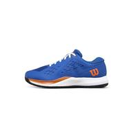Wilson Rush Pro Ace Junior Chaussures de tennis unisexes pour enfant, Deja Vu Bleu/Orange Tigre/Blanc, 6 Big Kid