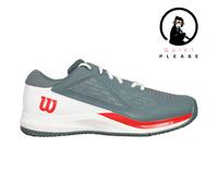 Wilson Rush Pro Ace Quiet Please Chaussure Terre Battue Hommes-Gris,Orange