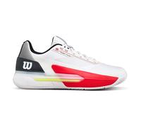 Chaussures Homme Wilson Rush Tour 5 White/Black/Red - TERRE BATTUE