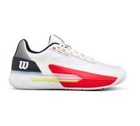 Chaussures Homme Wilson Rush Tour 5 White/Black/Red - TERRE BATTUE