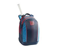 Wilson Sac à Dos de Tennis Junior, Jusqu'à 2 Raquettes, Bleu Marine/Bleu/Infrarouge, WR8012901001