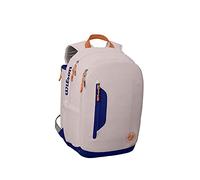 Wilson Sac à Dos Tennis Roland Garros Premium, Jusqu'à 2 Raquettes, Blanc/Bleu, WR8012701001